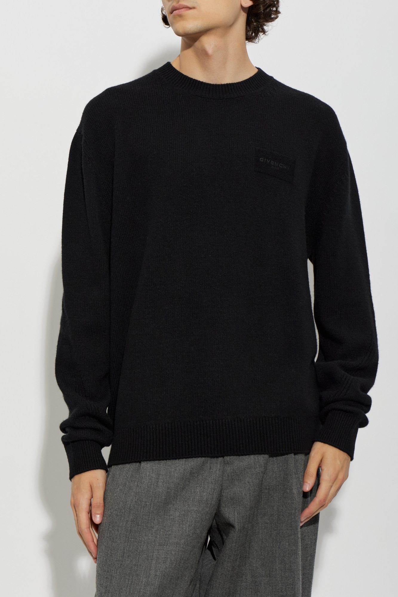 Givenchy Sweater with embroidered logo | Men's | Vitkac